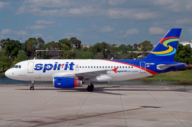 Airbus A319 (N534NK) - Through the window at MCO