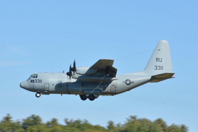 Lockheed C-130 Hercules (16-3311) - Tractor 11 returning from a test flight after replacing the number 3 engine 