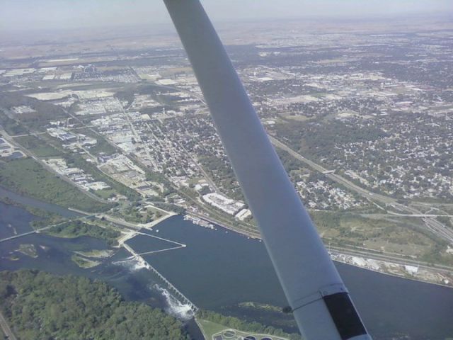 Cessna Skyhawk (N872FA) - Passing the city of Joliet, IL to the east.