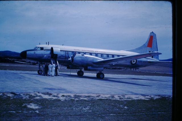 CONVAIR CV-340 Convairliner (A96353) - RAAF convair 440 at Flinders Island, circa 1964