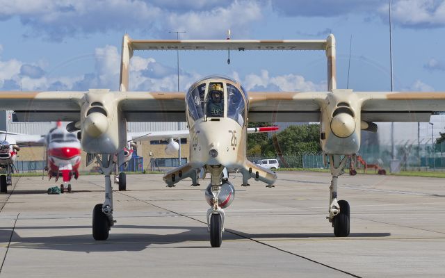 North American Rockwell OV-10 Bronco (F-AZKM) - Taking part in the Jersey International Air Display 2024