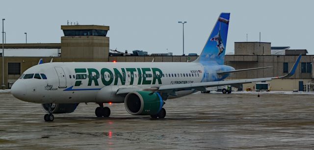 Airbus A320 (N351FR) - N351FR Frontier Airlines Airbus A320-251N (Neo) s/n 8913 Joey the Opossum - General Mitchell International Airport  (KMKE) br /Milwaukee, Wisconsin.br /Photo: TDelCorobr /January 4, 2021