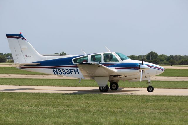 Beechcraft 55 Baron (N333FH) - AirVenture 2021