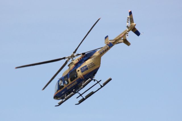 Bell 407 (N922TG) - Aeromed flies over Florida International Air Show