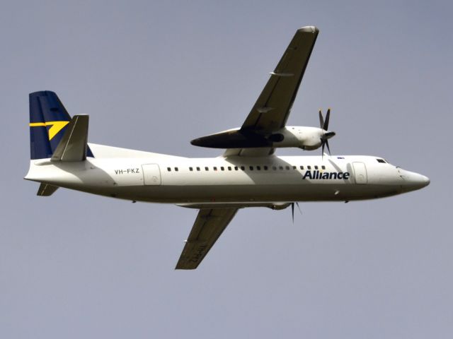 Fokker Maritime Enforcer (VH-FKZ) - Getting airborne off runway 23 on a gloomy, cold winters day.  Wednesday 4th July 2012.