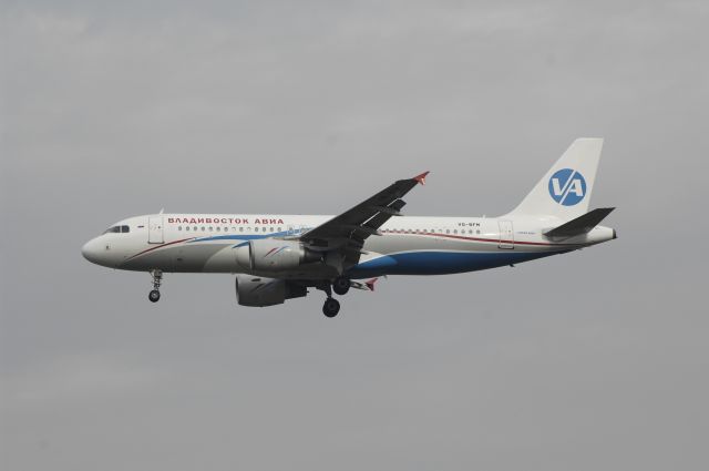 Airbus A320 (VQ-BFM) - Final Approach to NRT Airport Runway 34L on 2011/11/3