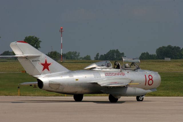 NX157GL — - Mig 15 diverts to Appleton, Outagamie County Airport after Oshkosh fatal crash on 7-31-14.