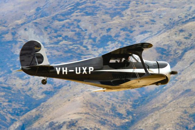 VH-UXP — - Recently restored doing fast fly past at Wanaka show Easter 2014