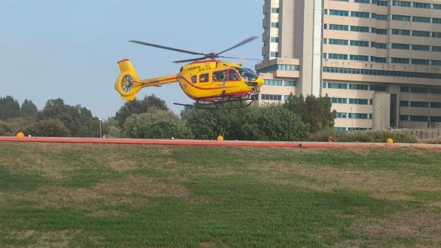 N20011 — - EliAmbulance of Cagliari, landed in Ospedale Brotzu Cagliari 16/09/2023