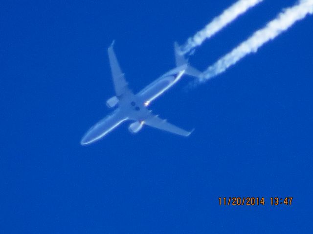 Boeing 737-900 (N471AS) - Alaska Airlines flight 774 from SEA to TPA over Baxter Springs Kansas (78KS) at 35,000 feet.
