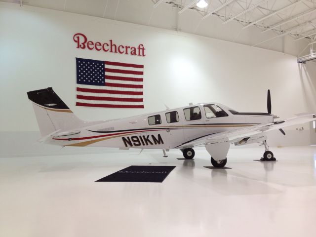 Beechcraft Bonanza (36) (N91KM) - Deliver, Beechcraft factory, Wichita, USA.