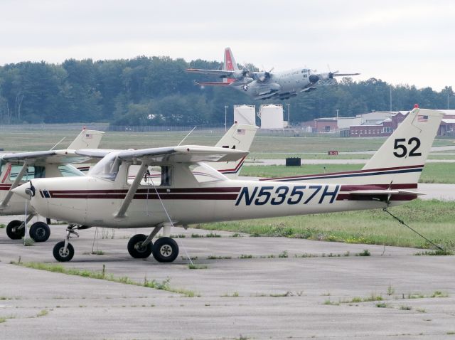 Cessna 152 (N5357H) - Please take note of the C130 taking off in the background.