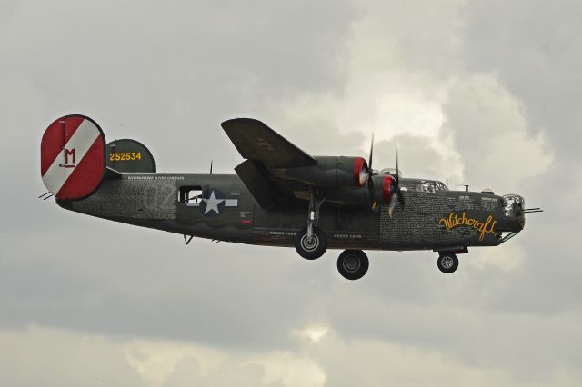 — — - The Collings Foundation Flight makes it to KFXE for a multi-day visit. Restored in 1989, "Witchcraft" is marked to represent the 8th Air Force 467 BG / 790 BS. Having flown 130 combat missions, this scheme is a salute to all servicemen and women that served in England and in the ETO.