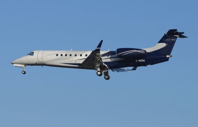 Embraer ERJ-135 (G-IRSH) - 08/02/2013br /landing 27 from Luton