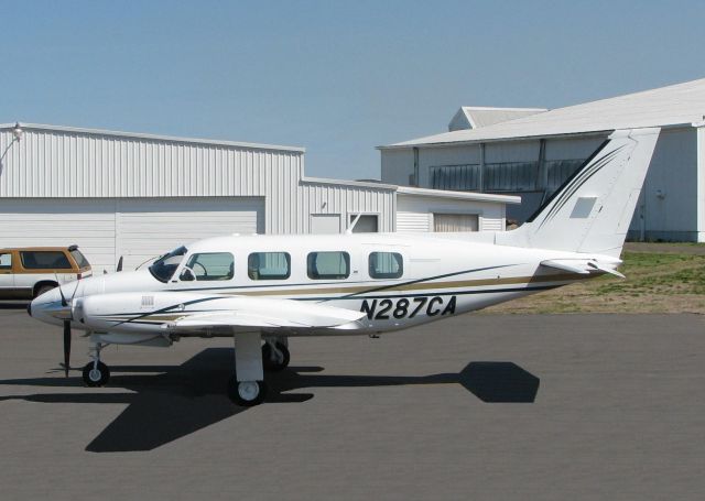 Piper Navajo (N287CA) - At Shreveports Downtown Airport.