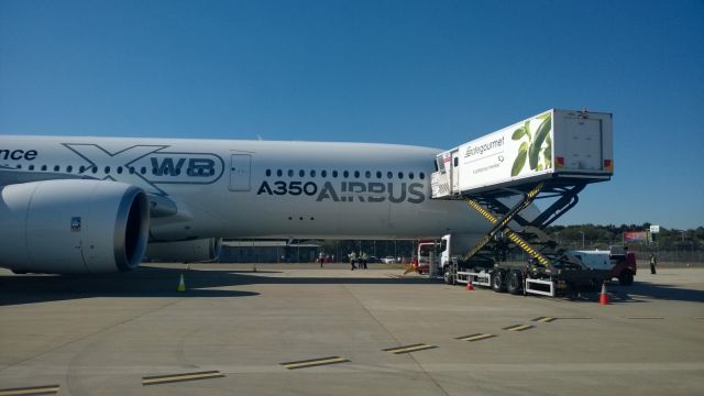 Airbus A350-900 (F-WWYB) - Getting ready for her flight across the Tasman to New Zealand.