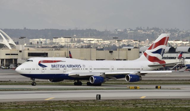 Boeing 747-400 (G-CIVF) - Arriving at LAX on 25L