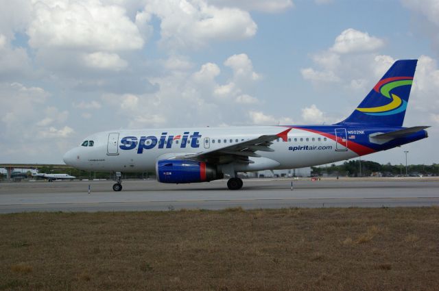 Airbus A319 (N502NK) - FORT LAUDERDALE FLORIDE (A-310)