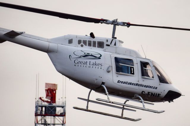 Bell JetRanger (C-FNIF) - Bell 206B JetRanger III (operated by Great Lakes Helicopter) departing the FBO at the Buffalo Niagara International Airportbr /br /** First Photos of C-FNIF on FlightAware **