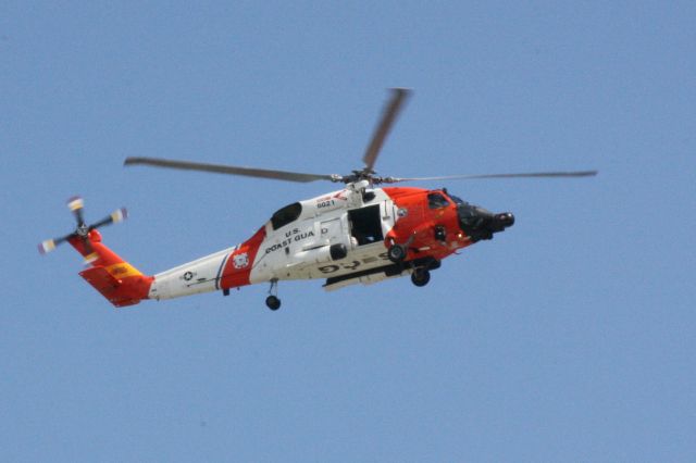 N6021 — - USCG HH-60 Jayhawk (6021) from Air Station Clearwater flies over Sarasota-Bradenton International Airport