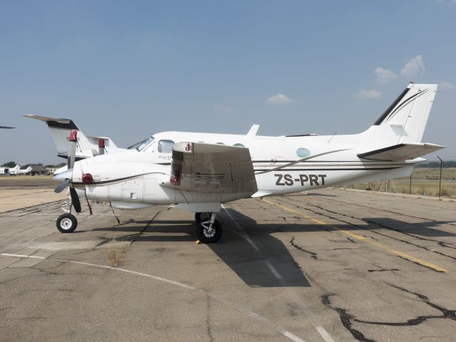 Beechcraft King Air 90 (ZS-PRT) - At Lanseria, South Africa. 17 JAN 2017