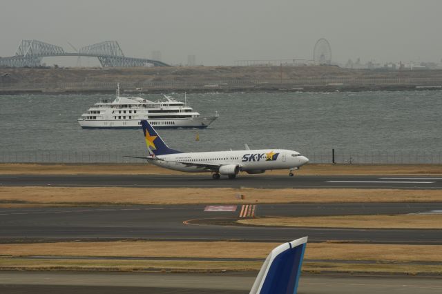 Boeing 737-700 (JA737T) - 22.Feb.2020br /Takeoff from RWY14-Lbr /at Terminal-2