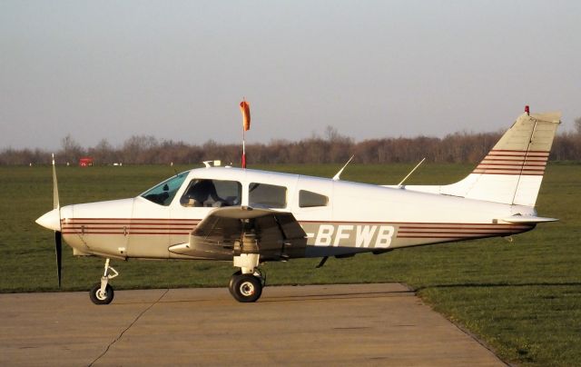 Piper Cherokee (G-BFWB) - Piper Cherokee Warrior at Sywell 27 Sept 2018