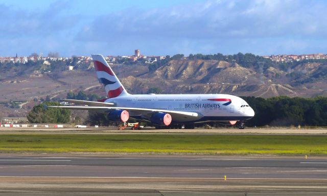 Airbus A380-800 (G-XLEH) - British Airways Airbus A380-841 G-XLEH in Madrid 