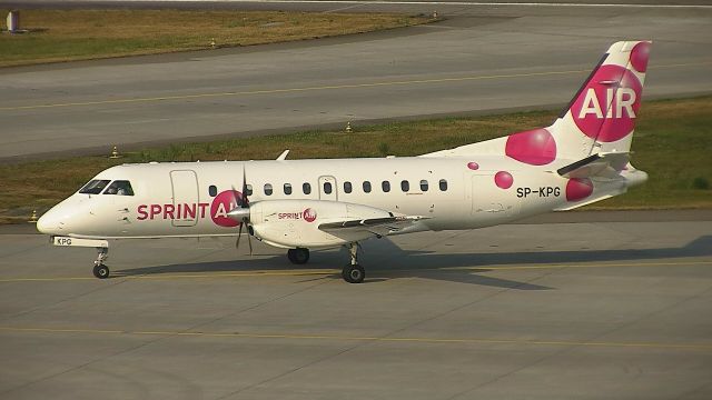 Saab 340 (SP-KPG) - FNI-ZRH-CAG