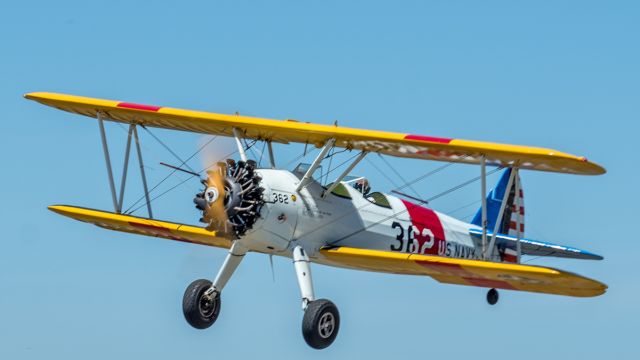 Boeing PT-17 Kaydet (VH-YND) - VH-YND Boeing E75 Serpentine airfield 271019