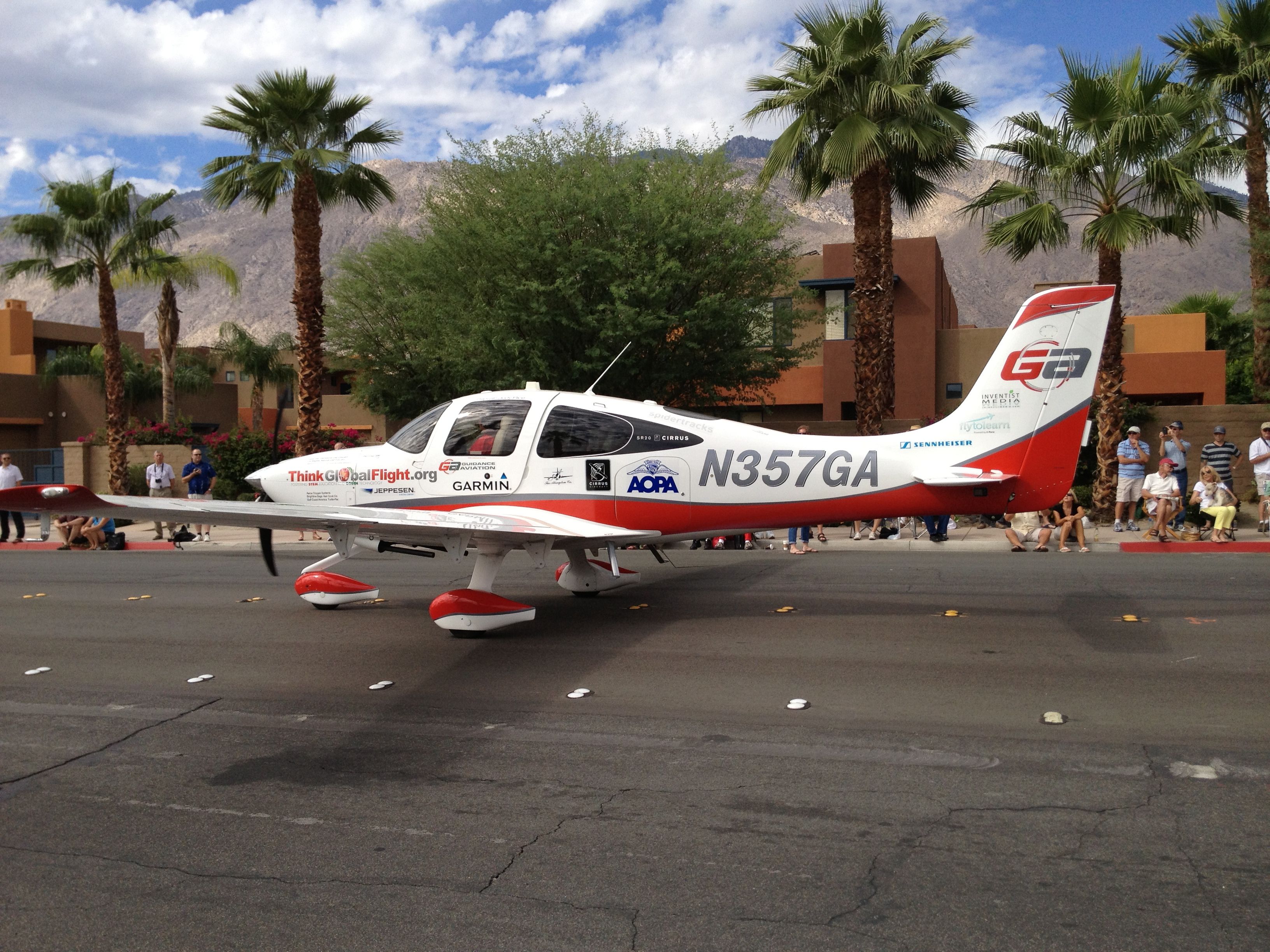 Cirrus SR-22 (N357GA) - AOPA Parade of Planes - Palm Springs