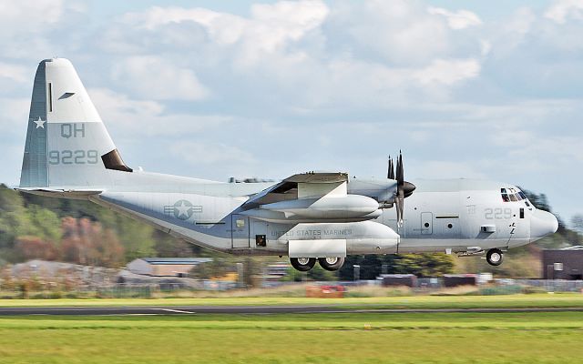 Lockheed C-130 Hercules (16-9229) - "ranger75" usmc kc-130j 169229 landing at shannon this evening 9/5/19.