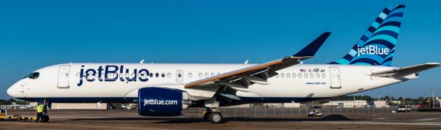 OSKBES-MAI Kityonok (N3008J) - Reveal of Jet Blues first Airbus 220 to their fleet.