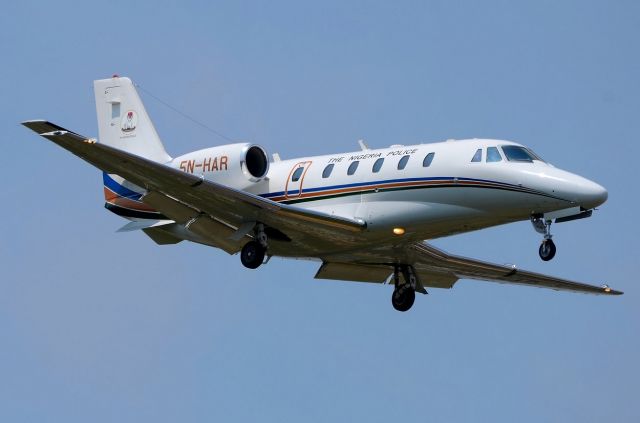 Cessna Citation Excel/XLS (5N-HAR) - 17/07/2013br /Landing 07br /Nigeria Police