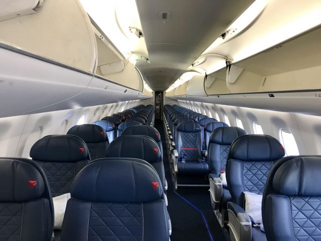 Embraer 175 (N267SY) - The cabin of a 6 month old E175.