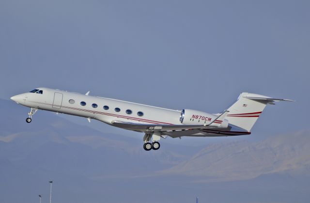 Gulfstream Aerospace Gulfstream V (N870CM) - Gulfstream Aerospace G-V-SP Gulfstream G550 N870CM (cn 5076)  - Las Vegas - McCarran International (LAS / KLAS) USA - Nevada, January 10, 2013 Photo: Tomás Del Coro