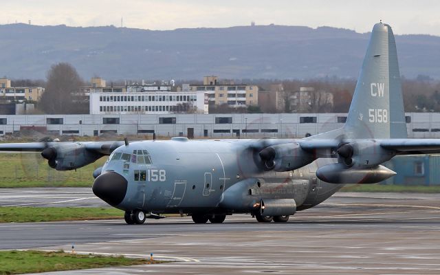 Lockheed C-130 Hercules (16-5158) - usn c-130t 165158 taxing for dep fom shannon 9/2/17.