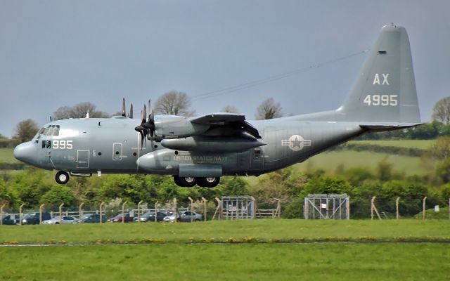 Lockheed C-130 Hercules (16-4995) - usn c-130t 164995 about to land at shannon 28/4/14.