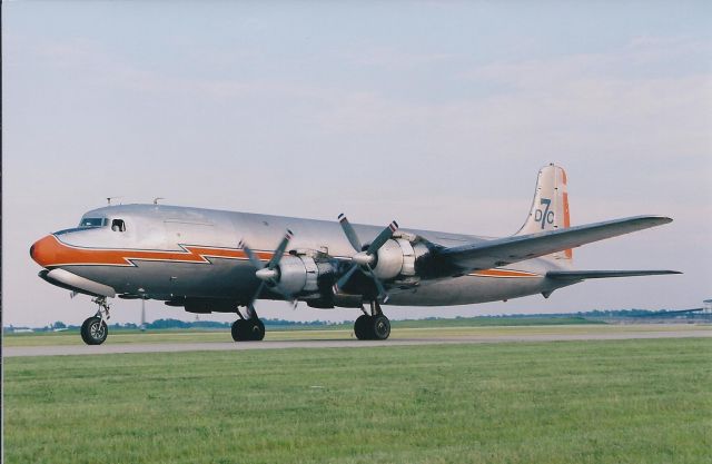 Douglas DC-7 (N381AA) - Welcome to IND Capt. Frank Moss