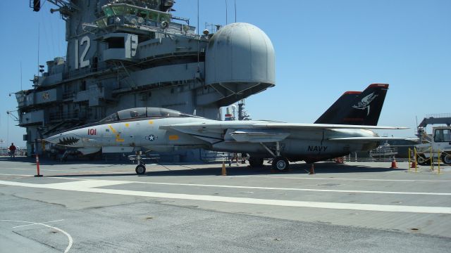 Grumman F-14 Tomcat — - F14 aboard USS Hornet