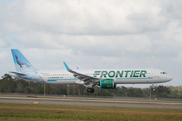 Airbus A321neo (N656FR) - Frontier Flight 3894 arrives on Runway 6 at Southwest Florida International Airport following flight from Detroit Metro Airport (12/17/24)