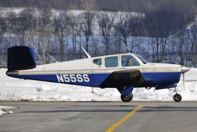 Beechcraft 35 Bonanza (N55SS) - Seen at KFDK on 2/20/2010  -  Please note that this photo was not taken in a "run up area".  And it was not taken from inside another aircraft.<br>  <br>  a rel=nofollow href=http://groups.yahoo.com/group/dcpilots/message/30991      http://groups.yahoo.com/group/dcpilots/message/30991      /a