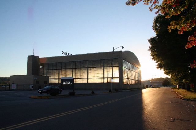 — — - This is home base at Capital City Airport in Harrisburg, PA.  Photo is of main hangar #1 near sunset.