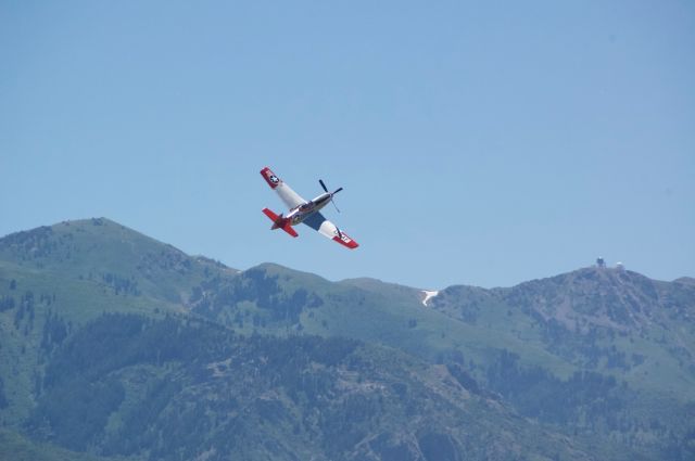 North American P-51 Mustang (N151AF) - The P51 Mustang "Vall Halla" at the 2016 Warriors of the Wasatch air show at Hill AFB.