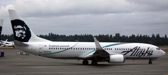 Boeing 737-700 (N568AS) - Employee Powered - Taxiing for take off, 06-17-2014