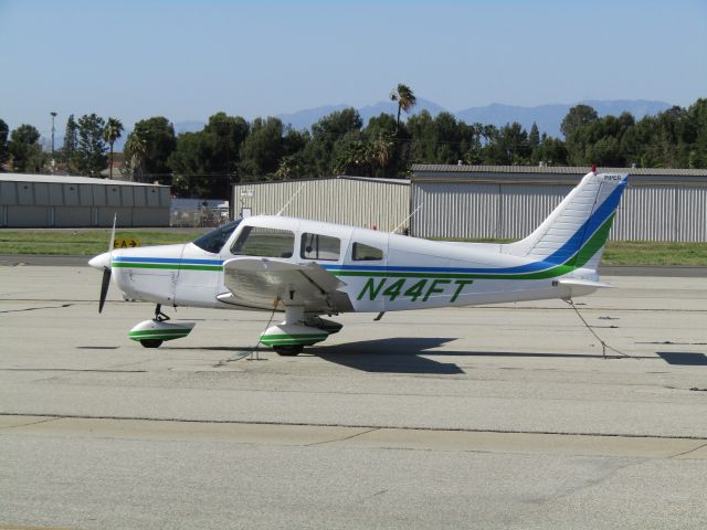 Piper Cherokee (N44FT) - On the ramp