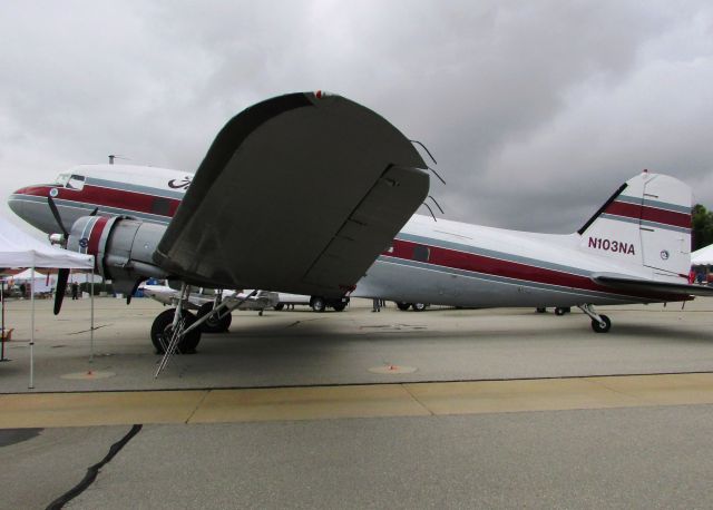 Douglas DC-3 (N103NA) - On display at Fullerton Airport day 5.9.15