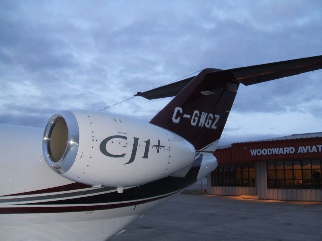 Cessna Citation CJ1 (C-GWGZ) - Parked at Woodward Aviation Services FBO Goose airport NL. May 25/9