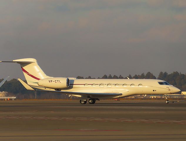 Gulfstream Aerospace Gulfstream G650 (VP-CTL) - Photo taken on Dec 30, 2023.