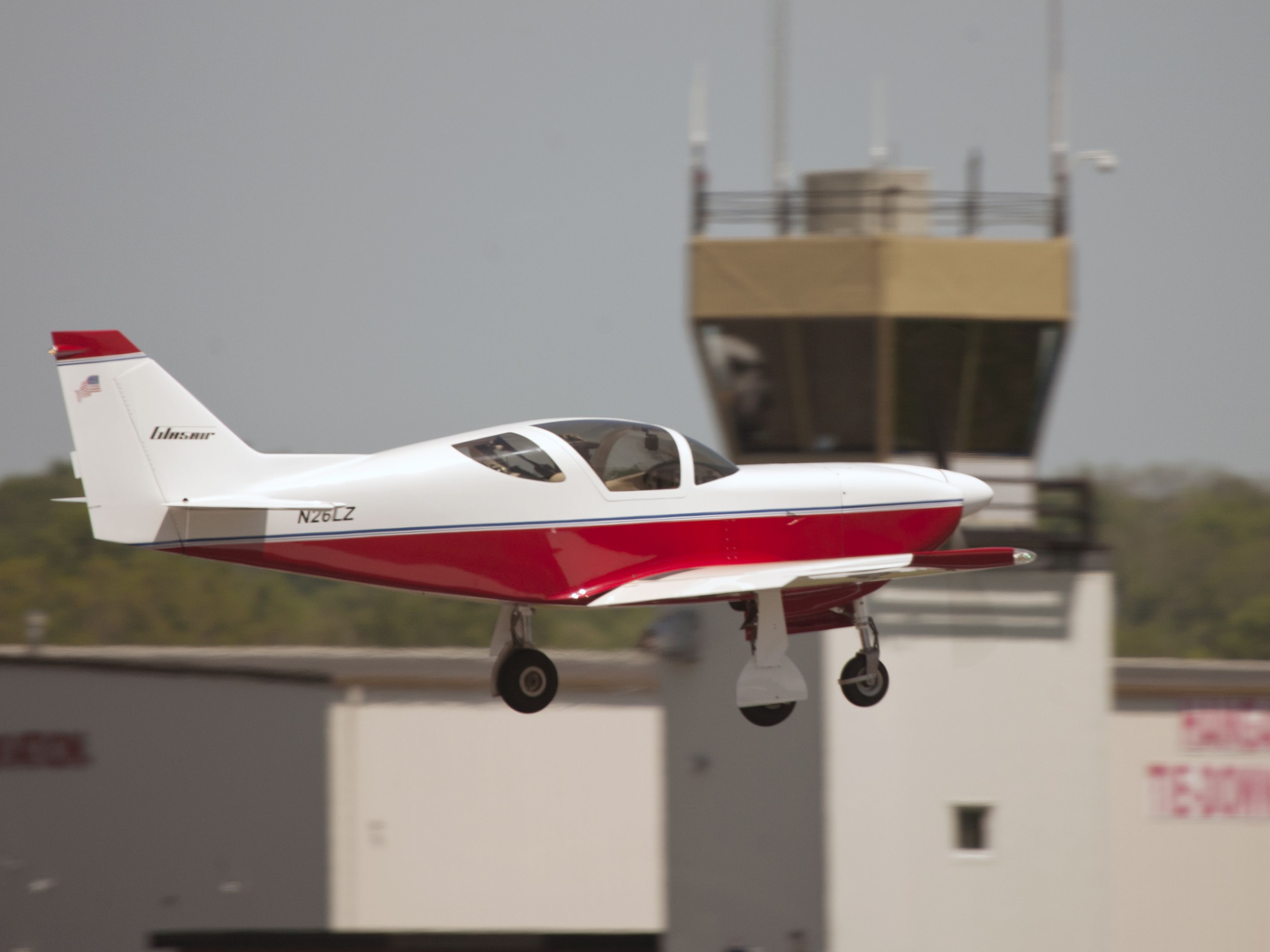 STODDARD-HAMILTON Glasair (N26LZ) - Buzzing the tower....Take off runway 08.